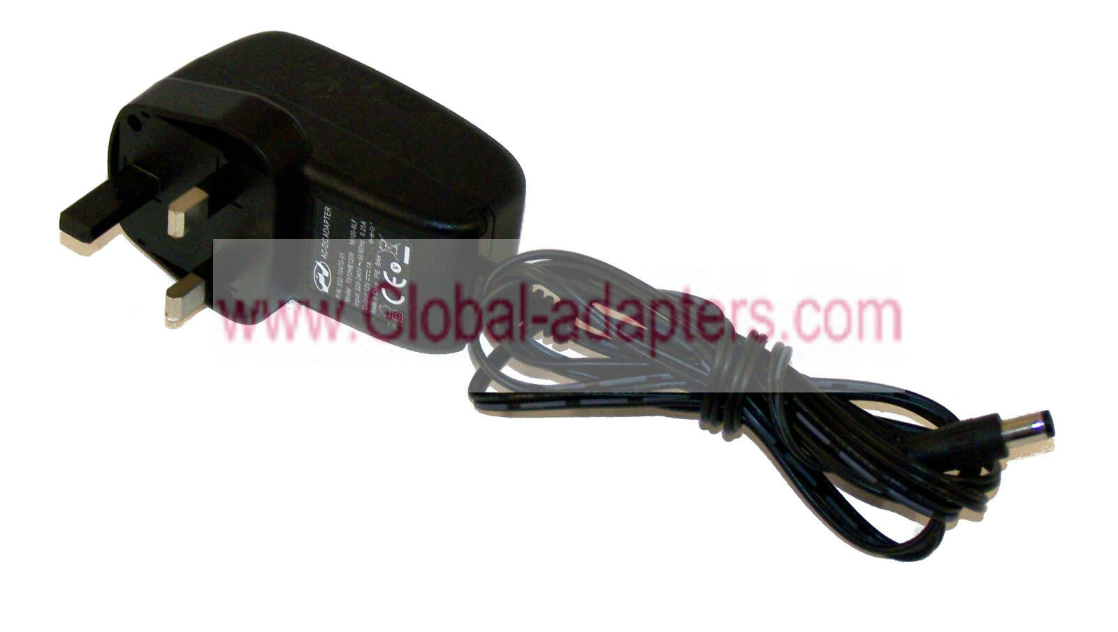 NEW PV 332-10470-01 12VDC 1A AC Adapter with Barrel Connector UK plug - Click Image to Close